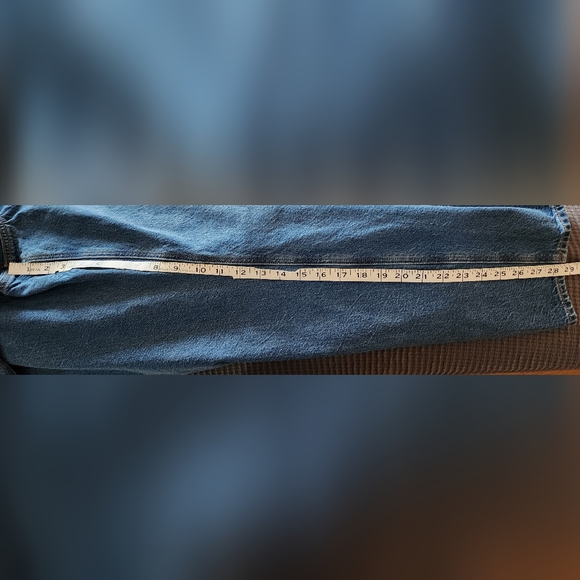 American Eagle Jeans Womens Sz 20x29 Plus 90s Straight Stretch Blue - Picture 7 of 10